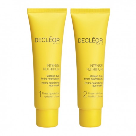 3395016540006 - DECLEOR INTENSE NUTRITION MASQUE DUO HYDRA-NOURRISSANT PEAUX NORMALES A TRES SECHES 2X25ML - MASCARILLAS