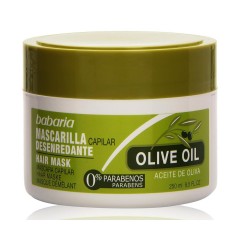 8410412047388 - BABARIA OLIVE OIL MASCARILLA CAPILAR DESENREDANTE 250ML - MASCARILLAS