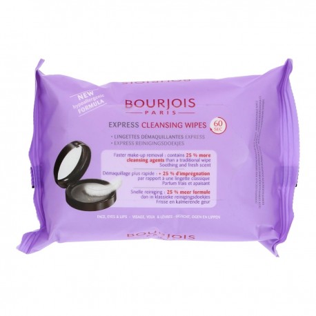3052503280301 - BOURJOIS EXPRESS CLEANSING TOALLITAS CARA - DESMAQUILLANTE ROSTRO