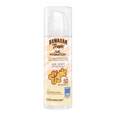 5099821001803 - HAWAIIAN TROPIC SILK HIDRATION AIR SOFT ULTRA-LIGHT TEXTURE SPF50 SUN LOTION 150ML - PROTECCION CORPORAL