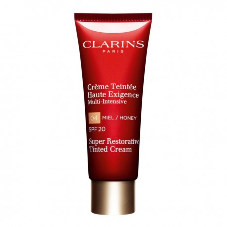 3380811076102 - CLARINS SUPER RESTORATIVE TINTED SPF20 04 HONEY CREAM 40ML - CORRECTORAS