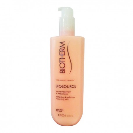 3614271256119 - BIOTHERM BIOSOURCE SOFTENING MAKE-UP REMOVING MILK 400ML PIEL SECA - DESMAQUILLANTE ROSTRO