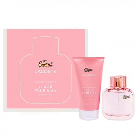 8005610256696 - LACOSTE L.12.12 SPARKLING EAU DE TOILETTE 90ML + SHOWER GEL 150ML - PERFUMES