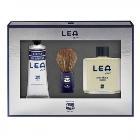 8410737003779 - LEA CLASSIC CREMA DE AFEITAR 100ML + AFTER SHAVE LOTION + BROCHA DE AFEITAR - AFEITADO