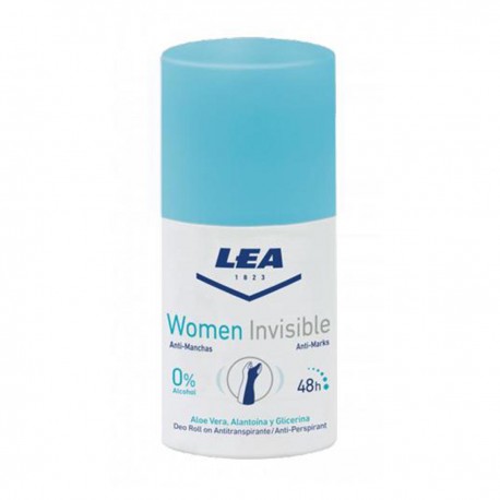 8410737002024 - LEA WOMEN INVISIBLE ALOE VERA DESODORANTE ROLL-ON 50ML - HIGIENE PERSONAL