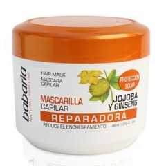 8410412021739 - BABARIA JOJOBA Y GINSENG MASCARILLA CAPILAR REPARADORA 400ML - MASCARILLAS