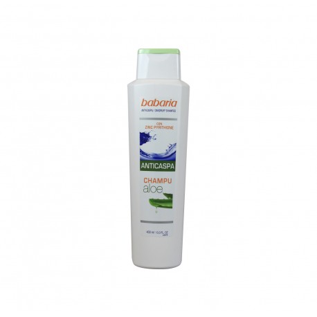 8410412021289 - BABARIA ALOE CHAMPU ANTICASPA 400ML - CHAMPÚ