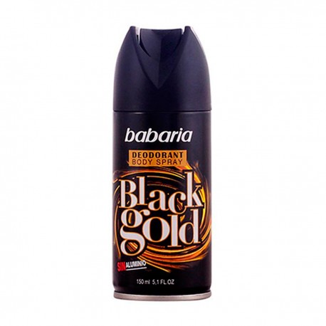 8410412028127 - BABARIA BLACK GOLD DESODORANTE 150ML - DESODORANTE