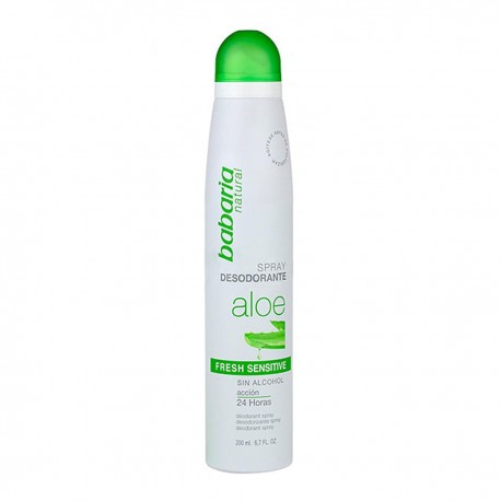 8410412028165 - BABARIA ALOE SPRAY DESODORANTE FRESH SENSITIVE 200ML - DESODORANTE