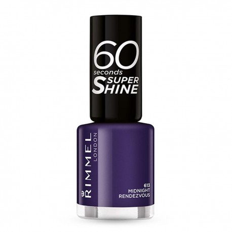 3614220617152 - RIMMEL 60 SECONDS SUPER SHINE NAIL LACQUER 613 MIDNIGHT RENDEZVOUS - ESMALTES