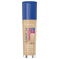 3614220954035 - RIMMEL MATCH PERFECTION SPF20 102 LIGHT NUDE - BASE MAQUILLAJE