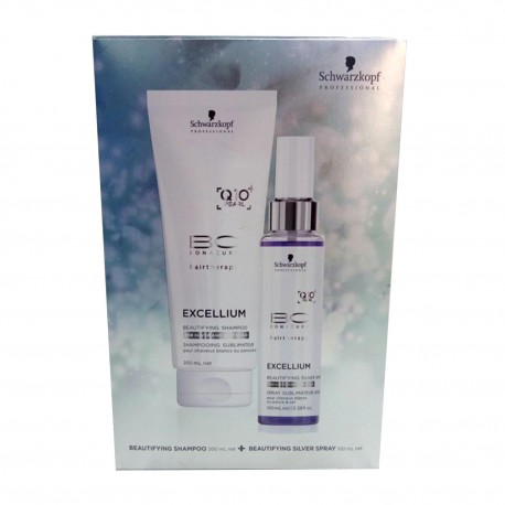 4045787361872 - SCHZARZKPOF BONACURE EXCELLIUM Q10 PEARL CHAMPU CABELLO BLANCO 200ML + EXCELLIUM Q10 PEARL SPRAY CABELLO BLANCO 