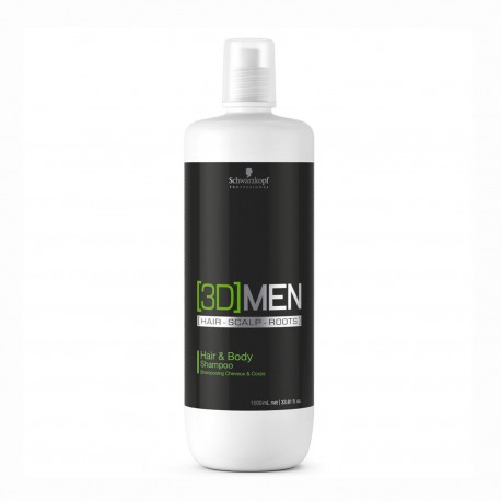 4045787264623 - SCHWARZKPOF BONACURE 3DMEN HAIR&BODY CHAMPU 1000ML - CHAMPÚ