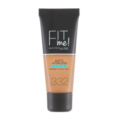 3600531395520 - MAYBELLINE FIT ME MATTE + PORELESS 332 GOLDEN CARAMEL - BASE MAQUILLAJE