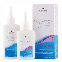 4045787131222 - SCHWARZKPOF HYDROWAVE NATURAL STYLING Nº1 CLAMOUR WAVE KIT LOTION 80ML + FIXING LOTION 100ML - ACABADOS