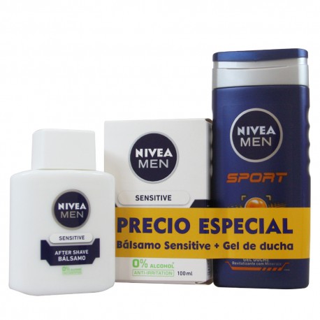 4005900380319 - NIVEA MEN SPORT GEL DE BAÑO 350ML + AFTER SHAVE BALSAMO 100ML - AFEITADO