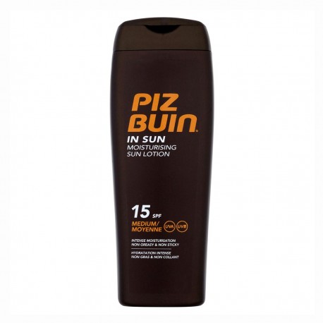 3574661039664 - PIZ BUIN IN SUN MOISTURIZING LOCION SOLAR SPF15 MEDIUM 200ML - PROTECCION CORPORAL