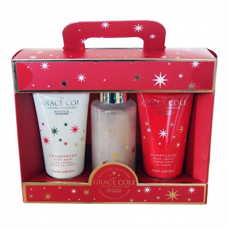 5055443684817 - GRACE COLE FIG&CRANBERRY GEL 100ML + CREMA CORPORAL 100ML + ESPONJA 1U - HIGIENE CORPORAL