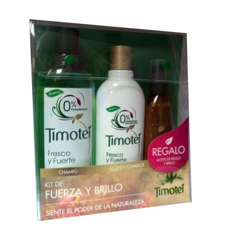 8712561626736 - TIMOTEI CHAMPU 400ML + ACONDICIONADOR 300ML + ACEITE - CHAMPÚ