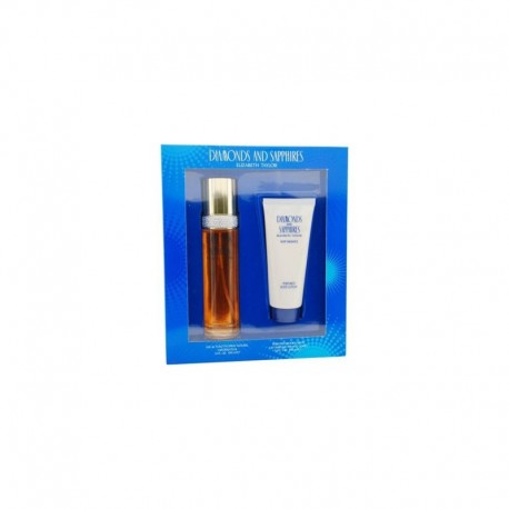 7193466099680 - ELISABETH TAYLOR DIAMOND SAPPHIRES EAU DE TOILETTE 100ML VAPORIZADOR + BODY LOTION 100ML - FRAGANCIAS