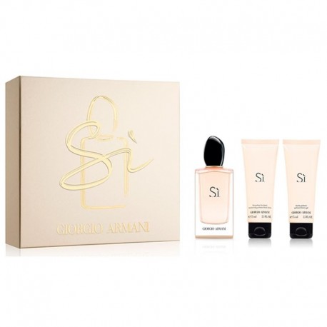 3614271535474 - GIORGIO ARMANI SI DE ARMANI EAU DE PARFUM 100ML + SHOWER GEL 75ML + LOTION 75ML - PERFUMES