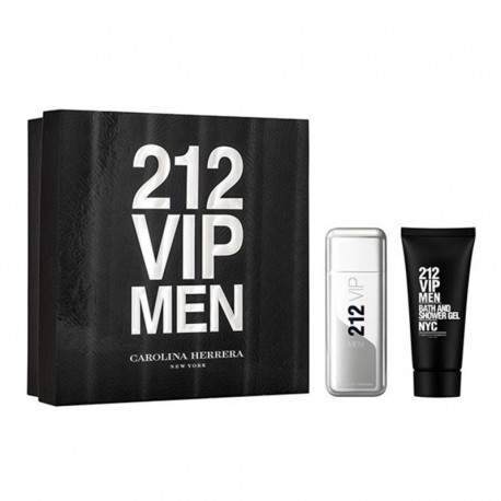 8411061897201 - CAROLINA HERRERA 212 VIP BLACK EAU DE TOILETTE 100ML VAPORIZADOR + SHOWER GEL 100ML - PERFUMES