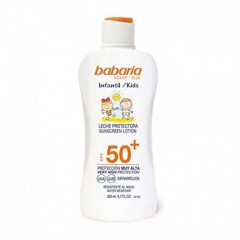 8410412000529 - BABARIA KIDS LECHE PROTECTORA SPF50+ 200ML - PROTECCION CORPORAL