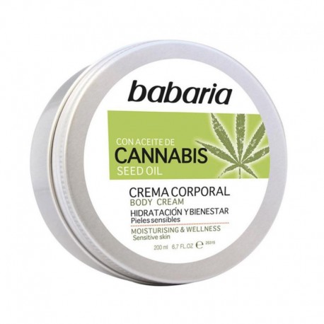 8410412130028 - BABARIA CANNABIS CREMA CORPORAL 200ML - HIDRATACION