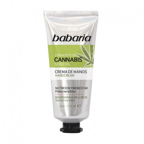 8410412190015 - BABARIA CANNABIS CREMA DE MANOS 50ML - MANICURA