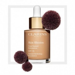 3380810234374 - CLARINS SKIN ILLUSION BASE SPF15 110 HONEY 30ML - BASE MAQUILLAJE