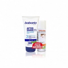 8410412550086 - BABARIA MEN BALSAMO AFTER SHAVE ALOE 150ML + ESPUMA DE AFEITAR PIEL SENSIBLE ALOE 100ML - AFTER SHAVE