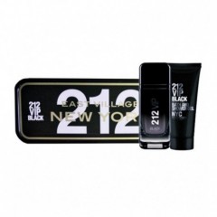 8411061928875 - CAROLINA HERRERA 212 VIP BLACK EAU DE PARFUM FOR MEN 100ML VAPORIZADOR + SHOWER GEL 10 - PERFUMES