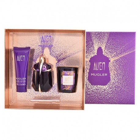 3439600032994 - THIERRY MUGLER ALIEN EAU DE PARFUM 30ML + PERFUMED BODY LOTION 50ML + VELA 70GR - PERFUMES