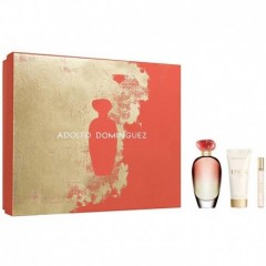 8410190620285 - ADOLFO DOMINGUEZ UNICA CORAL EAU DE TOILETTE 100ML VAPORIZADOR + PERFUMED BODY LOTION - PERFUMES