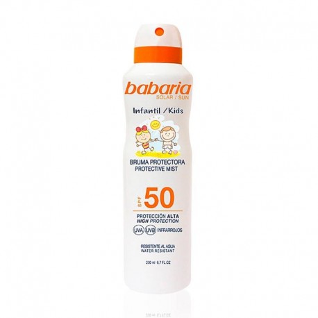 8410412000543 - BABARIA KIDS BRUMA SPF50 200ML - PROTECCION CORPORAL