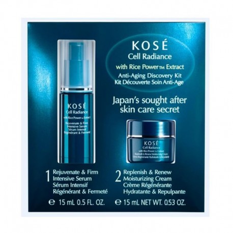 4971710444513 - KOSE CELL RADIANCE SERUM ANTI-EDAD RICE POWER EXTRACT 15ML + CREMA 15ML - SERUM