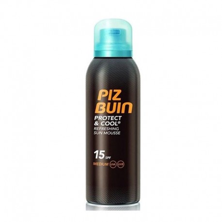 3574661240657 - PIZ BUIN PROTECT&COOL REFRESHING SUN MOUSSE SPF15 MEDIUM 150ML - PROTECCION CORPORAL