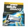 7702018264230 - GILLETTE MACH3 RECAMBIO 4UD. - AFEITADO