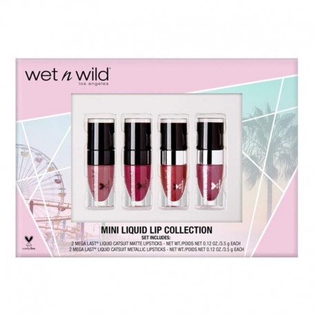 4049775003447 - WETN WILD COLLECTION PACK MINI LIQUID LIP 4UN - BARRA DE LABIOS
