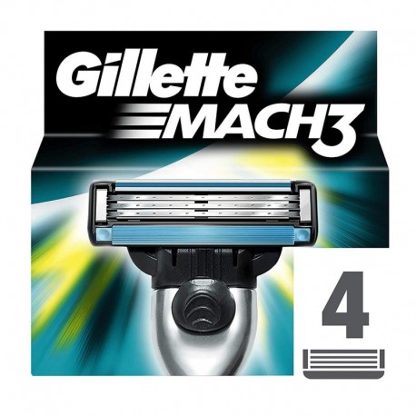 7702018466221 - GILLETTE MACH3 RECARGA MAQUINILLA PACK 4UN - AFEITADO
