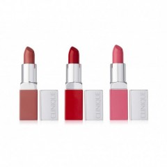 0207147809990 - CLINIQUE POP LIP COLOUR PRIMER 02 BARE POP + 09 SWEET POP + 08 CHERRY POP - BARRA DE LABIOS