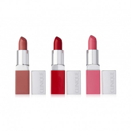 0207147809990 - CLINIQUE POP LIP COLOUR PRIMER 02 BARE POP + 09 SWEET POP + 08 CHERRY POP - BARRA DE LABIOS