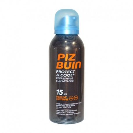 3574661256511 - PIZ BUIN PROTECT&COOL REFRESHING SUN MOUSSE SPF15 MEDIUM 150ML - PROTECCION CORPORAL