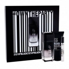 8411061953297 - CAROLINA HERRERA 212 VIP BLACK EAU DE TOILETTE 100ML VAPORIZADOR + GEL DE BAÑO 100ML - PERFUMES