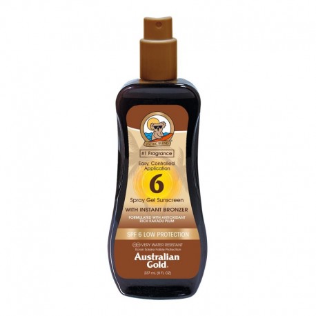 0544027007850 - AUSTRALIAN GOLD BRONZER SPRAY GEL SPF6 237ML VAPORIZADOR - AUTOBRONCEADOR CORPORAL
