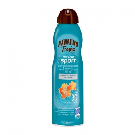 5099821002015 - HAWAIIAN TROPIC ISLAND SPORT ULTRA LIGHT SPRAY SPF30 220ML VAPORIZADOR - PROTECCION CORPORAL