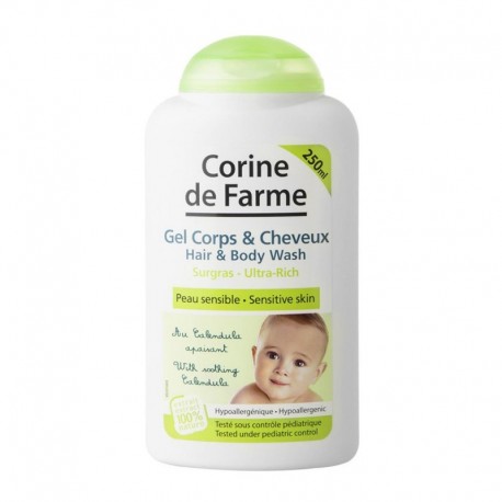 3468080100749 - CORINE DE FARME CUERPO GEL DE BAÑO PIEL SENSIBLE 250ML - HIGIENE CORPORAL
