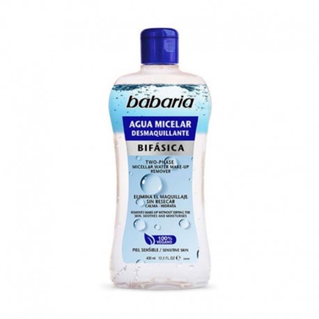 8410412430036 - BABARIA BIFASICA AGUA MICELAR DESMAQUILLANTE 400ML - DESMAQUILLANTE ROSTRO