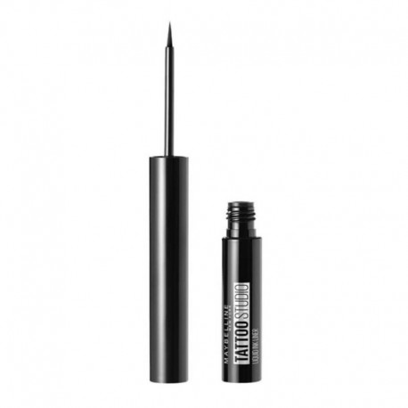 3600531571726 - MAYBELLINE TATTOO STUDIO LIQUID INK EYELINER 720 INKED BLACK 1UN - DELINEADORES