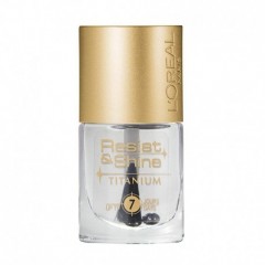 8024417475925 - L'OREAL RESIST & SHINE TITANIUM LACA DE UÑAS 001 1UN + VOLUMINOUS CHARBON MASCARA DE PESTAÑAS 1U. - ESMALTES